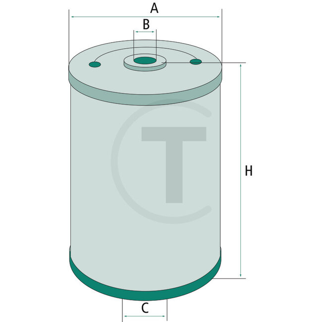 Kraftstofffilter 65 x 116 mm, Ø 14 mm | 3056982, 15402161