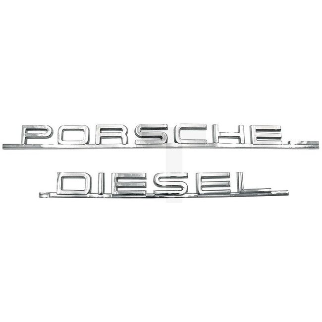 GRANIT Lettering Porsche Diesel chrome Porsche Diesel Junior, Standard, Super, Master