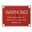 GRANIT Plaquette d'avertissement (en allemand)