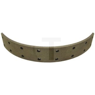 Bremsbelag für Fußbremse 80 x 8 x 436 mm 16 Loch Schlüter AS45, AS55, AS 602