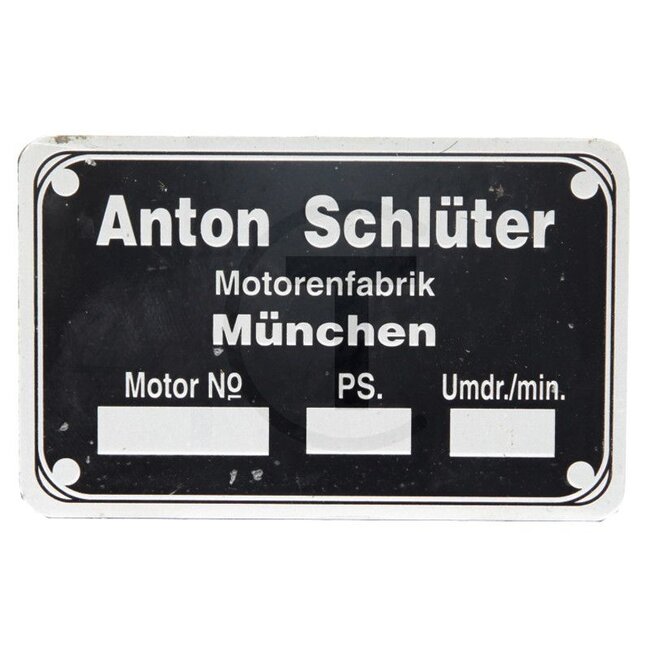 GRANIT Typenschild Schlüter Schlüter