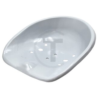 GRANIT Schalensitz Rückenlehne 20 cm grundiert