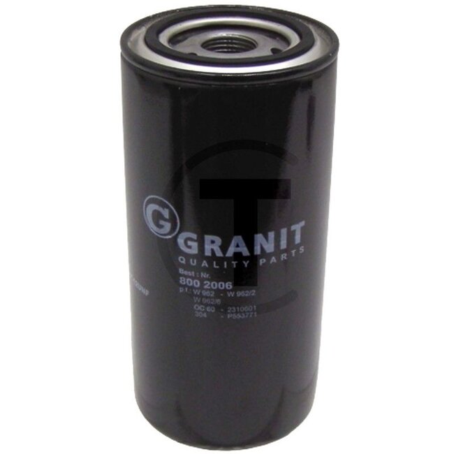 GRANIT Motoroliefilter W962 Deutz motor FL 612, FL 712, FL 812 | 234486, SM152, W962/6, SO7129, LF0362500