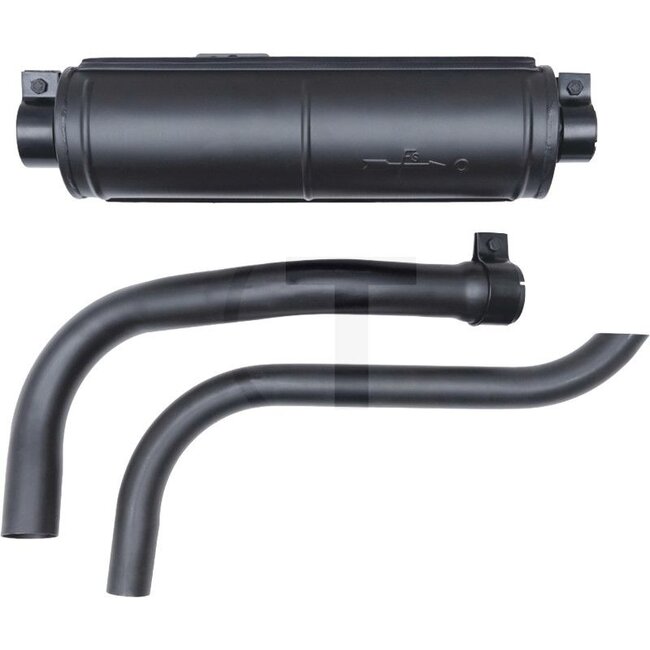 GRANIT Silencer with pipe Manifold pipe long version Deutz 4005, 5005, 5505, 4006, 4506, 5006, 5206, 5506, 6206