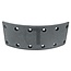 GRANIT Brake lining foot brake 70 x 7 x 205 mm, 12 holes Deutz 6806, 7206