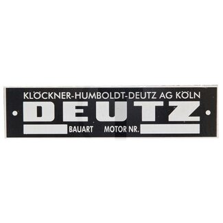 GRANIT Typeplaatje motor Deutz