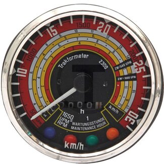 GRANIT Tractormeter Ø 115 mm, 30 km/u, 2500 omw./min. rechtsdraaiend Deutz