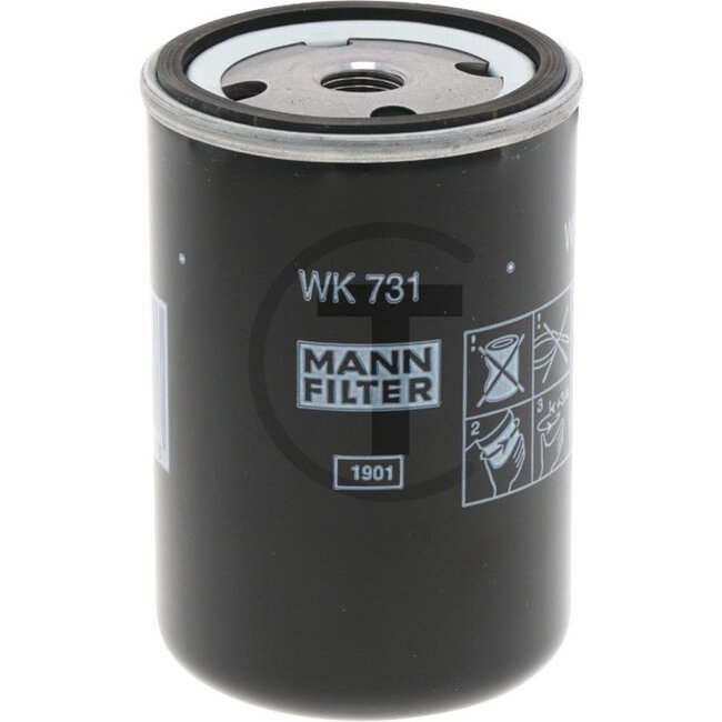 MANN-FILTER Kraftstofffilter WK731 Fendt FL120, FL131, Farmer 102, 103, 104, 105, 106, 108 - F100001160243