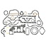 GRANIT Gasket set lower Fordson Dexta, Super Dexta