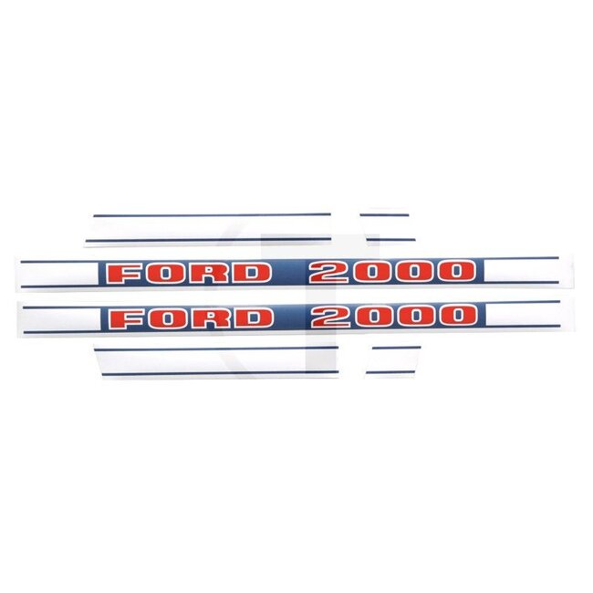 GRANIT Stickerset Ford 2000 nieuwe uitvoering Ford 2000 - 15405248