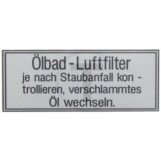 Sticker air filter Güldner