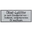 GRANIT Sticker air filter Güldner