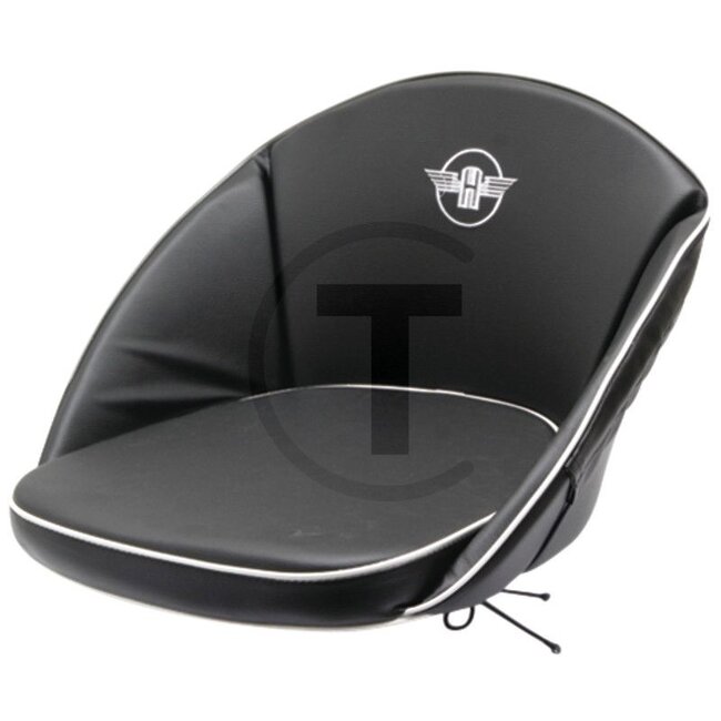 Seat cushion with Hanomag logo