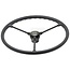 Steering wheel Ø 425 mm with metal spokes taper Ø 22 mm with keyway Hanomag