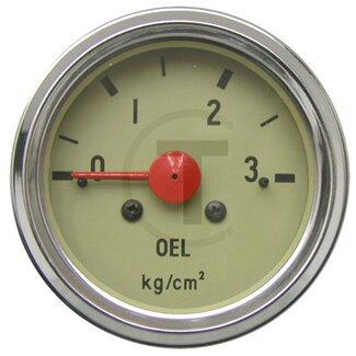 GRANIT Oliedrukmeter mechanisch 0 - 3 bar, Ø 60 mm Hanomag
