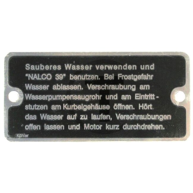 GRANIT Kühlerschild Hanomag R45, R55, R450, R460, ATK
