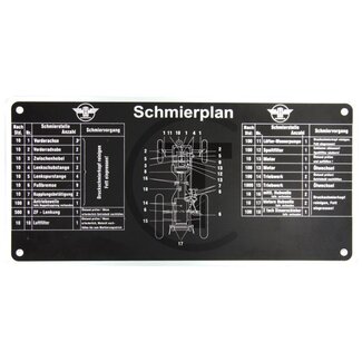 Schmierplan Hanomag R18, R24, C218, C220, C224