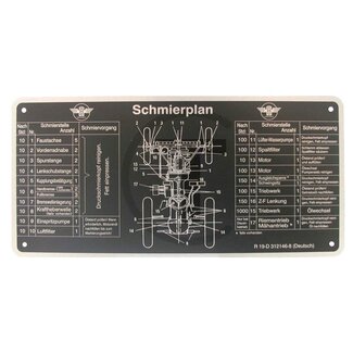 GRANIT Smeerschema Hanomag R16, R19, R217