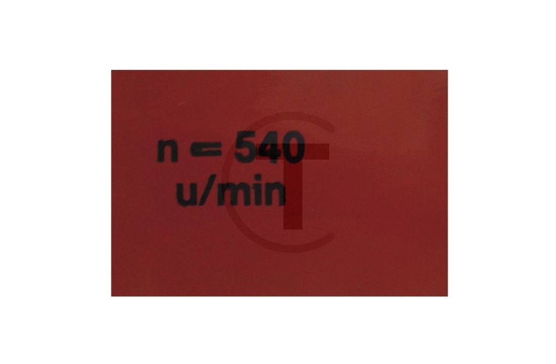 Power takeoff speed Hanomag Brillant 601, 701, Robust 901 Techniek