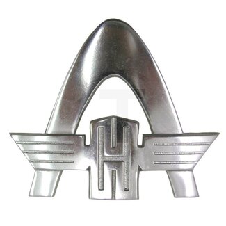 GRANIT Emblem Rheinstahlbogen groß Aluminium gegossen 138 x 163 mm Hanomag