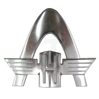 GRANIT Embleem Rheinstahl boog klein gegoten aluminium 102 x 118 mm Hanomag
