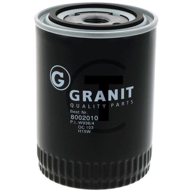 GRANIT Oil filter John Deere 310, 510, 710, 300, 500, 700 - 77010793, SO014, SP0808