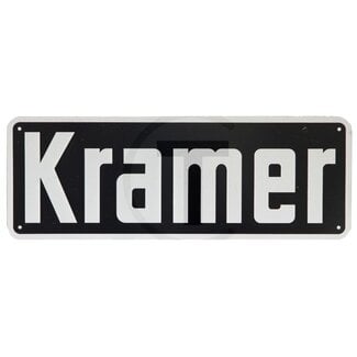 Typeplaatje 242 x 87 mm, gatenpatroon 224 x 69 mm Kramer