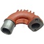 GRANIT Exhaust manifold upper Ø 51 mm Massey Ferguson TEF, FE 35