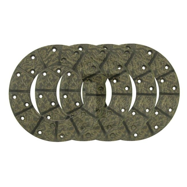 GRANIT Brake lining for foot brake Ø 178 mm 4 pieces with rivets McCORMICK / IHC 523, 553 ,624, 654, 724, 824 - 3134669R2