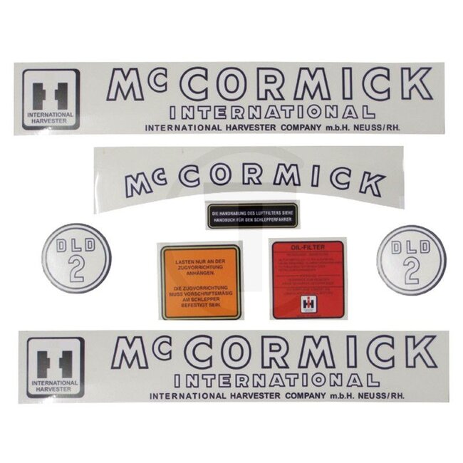 GRANIT Transferset / stickerset McCORMICK / IHC DED3 - 15402188