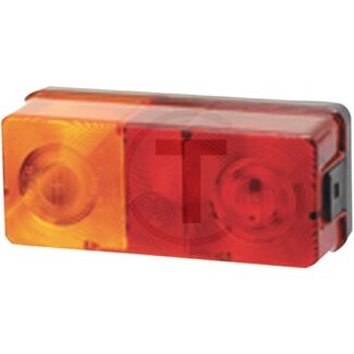 HELLA Rear light left with number plate light McCORMICK / IHC 554, 644, 743, 744, 745, 844, 844S