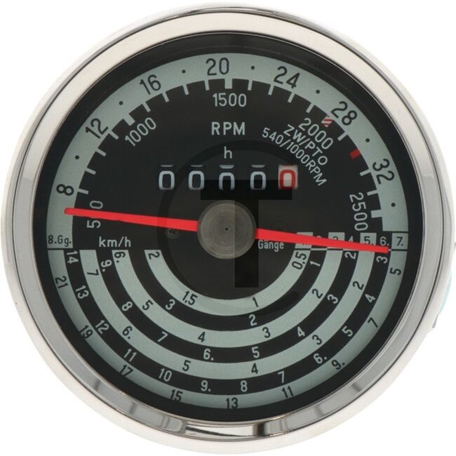 GRANIT Tractormeter Clockwise rotation 32 km/h McCORMICK / IHC 554, 644, 743, 744, 745, 844, 844S