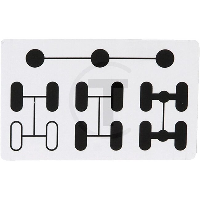 GRANIT Sticker 4wd schakeling MB Trac 65/70, 700, 800, 900 - 154131019