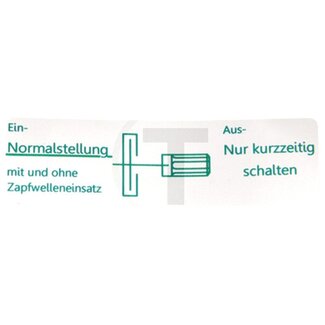 GRANIT Aufkleber Zapfwellenkupplung MB Trac 65/70, 700, 800, 900