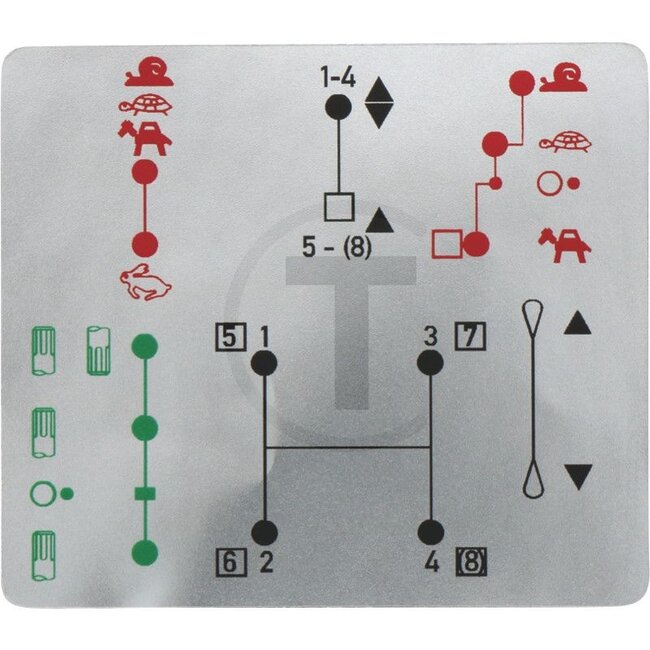 GRANIT Sticker Shift pattern MB Trac 65/70, 700, 800, 900