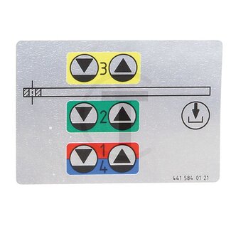GRANIT Sticker hydrauliekaansluitingen voor MB Trac 700, 800, 900, 1000, 1100