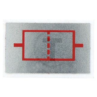 GRANIT Sticker air filter warning light, old version MB Trac