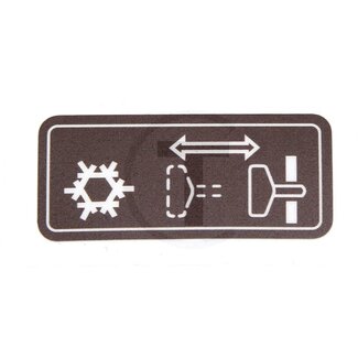 GRANIT Aufkleber startpilot braun Mercedes-Benz MB Trac 1300 - 1800