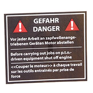 GRANIT Sticker waarschuwingsbord Mercedes-Benz