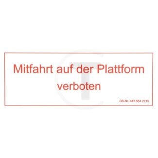 GRANIT Aufkleber Mitfahrt auf Plattform Mercedes-Benz MB Trac 1300-1800