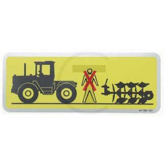 GRANIT Sticker waarschuwing ploeg Mercedes-Benz MB Trac 700 - 1800