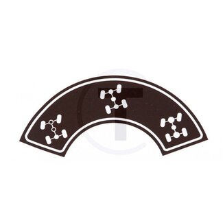 GRANIT Sticker 4wd shifting brown MB Trac 1300-1800