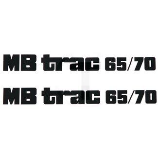 GRANIT Transferset / stickerset motorkap MB Trac 65/70 links en rechts Mercedes-Benz