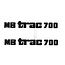 GRANIT Transferset motorkap MB Trac 700 links en rechts Mercedes-Benz