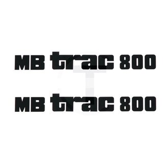 GRANIT Aufklebersatz Motorhaube MB Trac 800 links und rechts Mittelschalter Mercedes-Benz