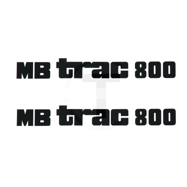 GRANIT Aufklebersatz Motorhaube MB Trac 800 links und rechts Mittelschalter Mercedes-Benz