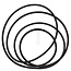 Sealing ring hydraulic clutch 320 x 3 Porsche Diesel A122, A133, A144, 208, 219, 308, 318, 319, 329, 339, 418, 419