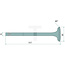 Exhaust valve engine D 325 Renault 50-98