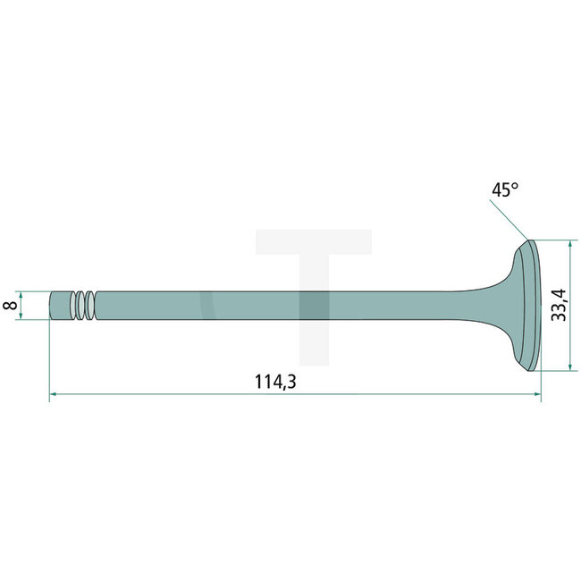 Exhaust valve AD 3.152 engine