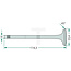 GRANIT Auslassventil Ventilsitzring 45° Motor AD 3.152 Massey Ferguson 135, 148 | 737640M1, 31431591